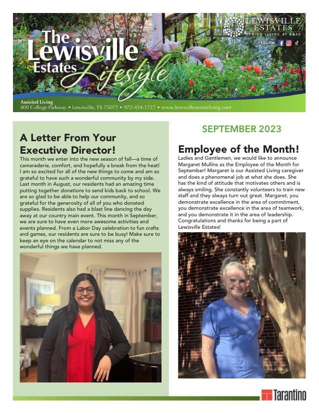 Assisted Living Current Newsletter