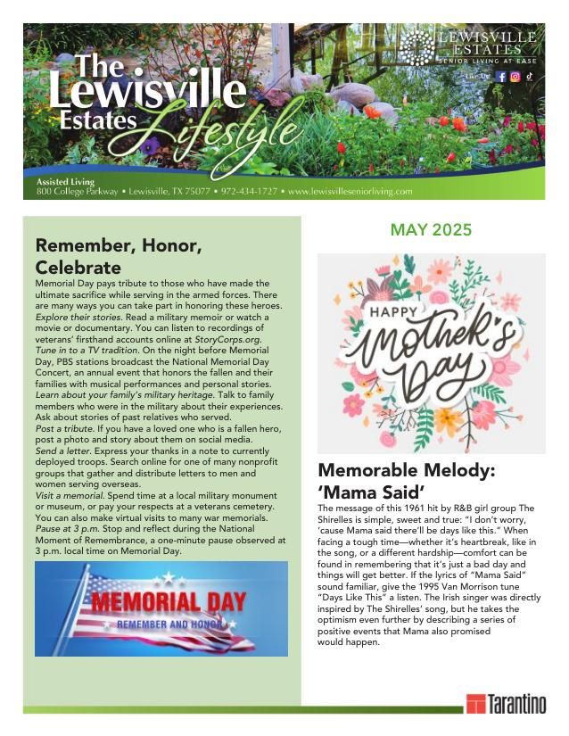 Assisted Living Current Newsletter