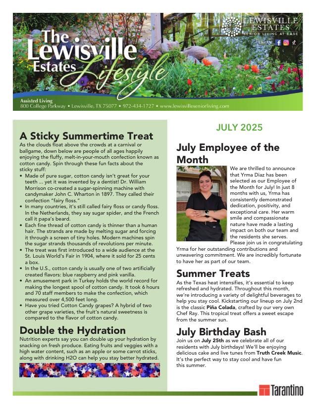 Assisted Living Current Newsletter