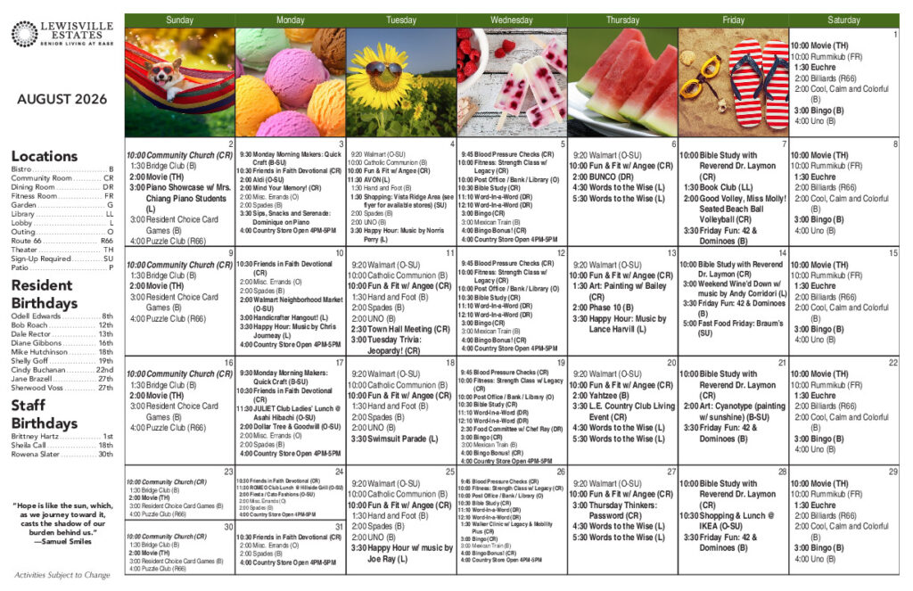 News & Resources - 07 26 IL 1 calendar